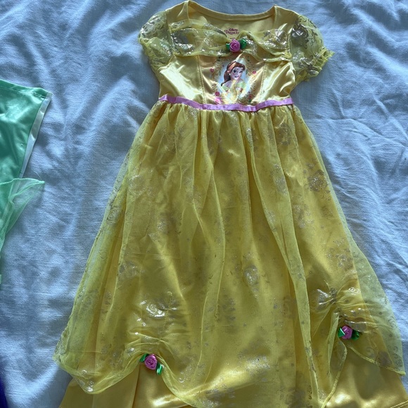 Set of 6 Disney Kids Nightgowns - Ariel, Belle, Tiana, Anna, Aurora - 4t & 5T - Picture 3 of 7